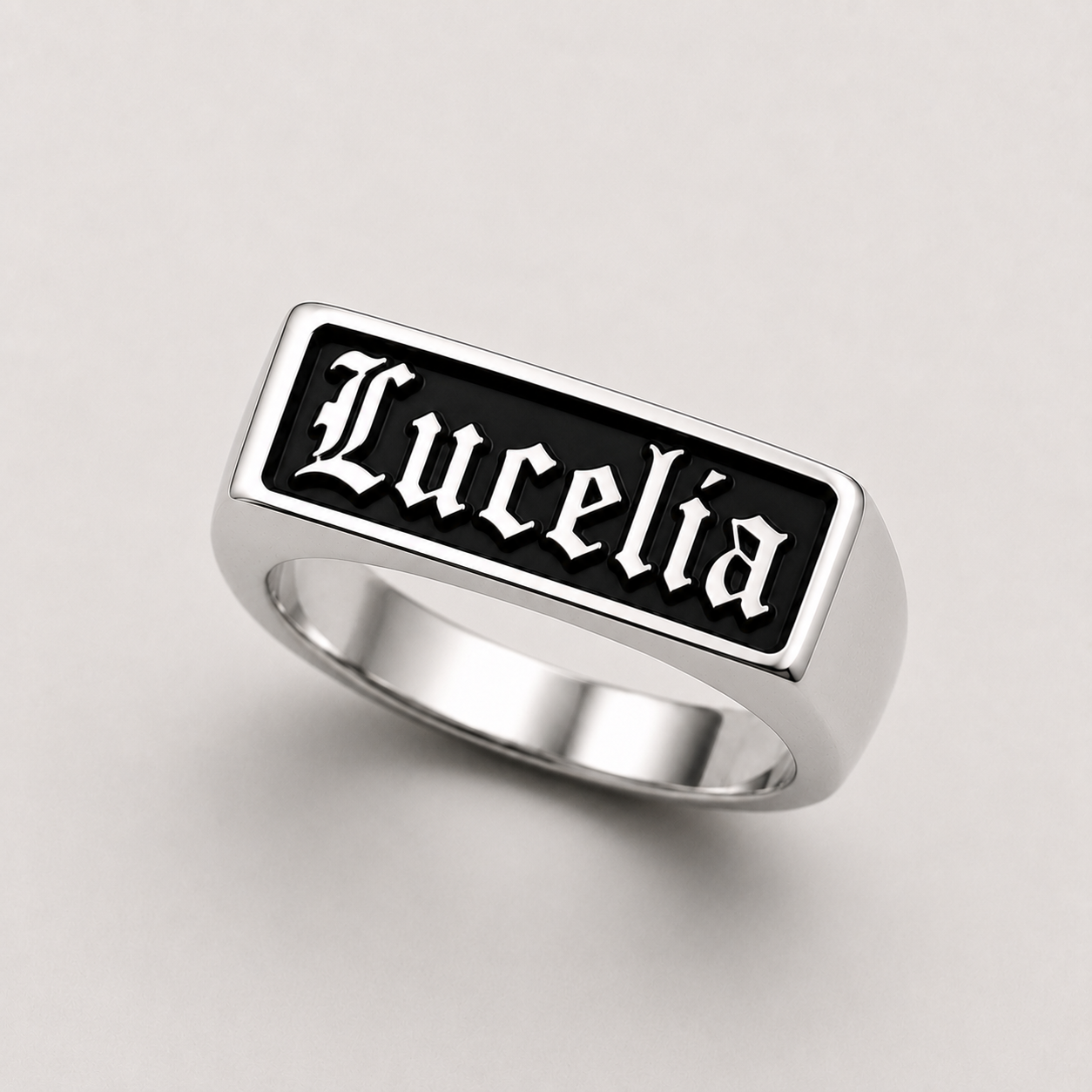 Lucelia signet ring product shot - ANANAS